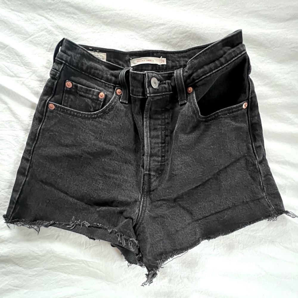 Levi’s Ribcage Shorts Premium Black 26